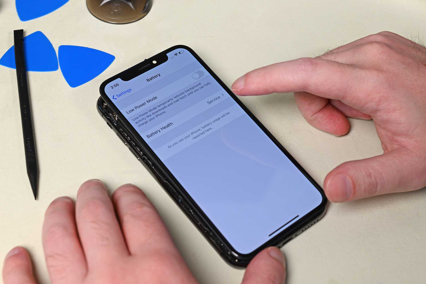 Grit etiquette krijgen iOS geeft melding en toont batterijgegevens niet meer na zelf vervangen van  accu - Hardware Info