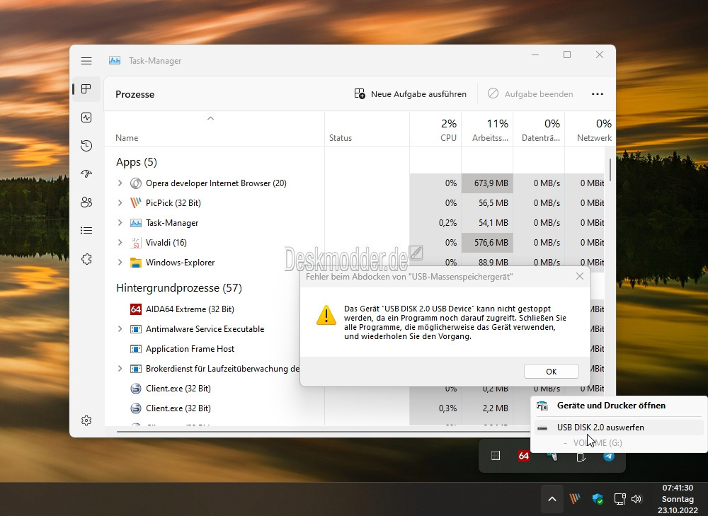 Schrijf op Het beste engel Windows 11 laat USB-sticks niet uitwerpen als taakbeheer openstaat -  Hardware Info