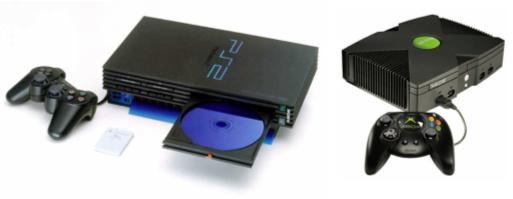 Sony Playstation 2 en Microsoft Xbox