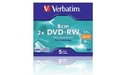 Verbatim DVD-RW 8cm 2x 5pk Jewel case 