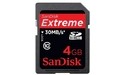 Sandisk SDHC Extreme / Extreme III 4GB