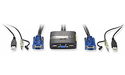 LevelOne Cable KVM switch 2-Port USB with Audio
