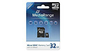 MediaRange MicroSDHC Class 10 32GB + Adapter