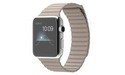 Apple Watch 42mm Stainless Steel Case, Stone Leather Loop, M