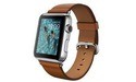 Apple Watch 42mm Stainless Steel Case, Saddle Brown Classic Buckle