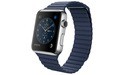 Apple Watch 42mm Stainless Steel Case Midnight Blue Leather Loop Large