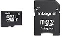 Integral MicroSDHC UHS-I 16GB + Adapter