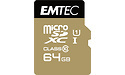 Emtec Gold MicroSDXC UHS-I 64GB + Adapter