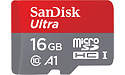 Sandisk Ultra MicroSDHC UHS-I A1 16GB + Adapter