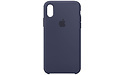 Apple Silicone Case iPhone X Midnight Blue