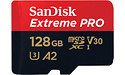 Sandisk Extreme Pro SDXC UHS-I U3 A2 V30 128GB + Adapter