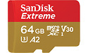 Sandisk Extreme MicroSDXC UHS-I U3 A2 V30 64GB + Adapter