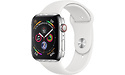 Apple Watch Series 4 4G 44mm Space Silver Sport Band White
