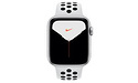Apple Watch Nike Series 5 44mm Silver Sport Band Black/White