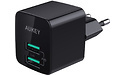Aukey PA-U32 Mini Dual USB Black