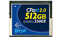 Wise CFast 2.0 Card 3500x 512GB Blue