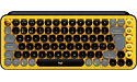 Logitech POP Keys Wireless Mechanical Keyboard With Emoji KeysBlast Yellow (US)