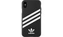 Adidas Apple iPhone X / Xs Back Cover Leather Black/White