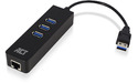 ACT AC6310 interface hub USB 3.2 Gen 1 Type-A 5000 Mbit/s Black