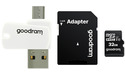 Goodram MicroSDHC Class 10 32GB + Adapter + Reader