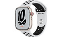 Apple Watch Nike Series 7 4G 45mm Starlight Aluminium Sport Band Platin/Black
