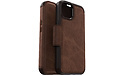 Otterbox Strada Apple iPhone 14 Cover Echt Leather Book Case Brown