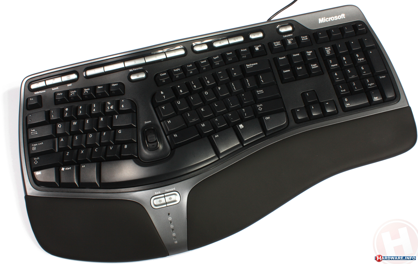 Microsoft Ergonomic Keyboard 4000 toetsenbord Hardware Info