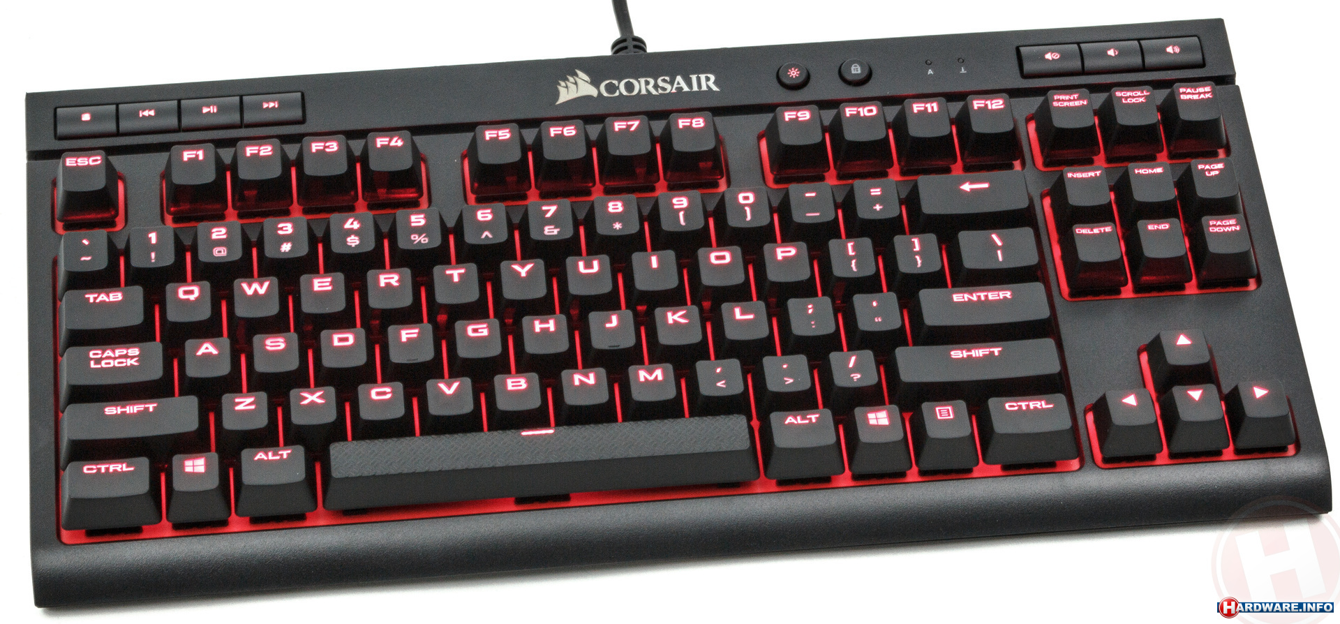 getuigenis Vader fage Koor Corsair K63 Compact Mechanical Gaming Keyboard Cherry MX Red toetsenbord -  Hardware Info