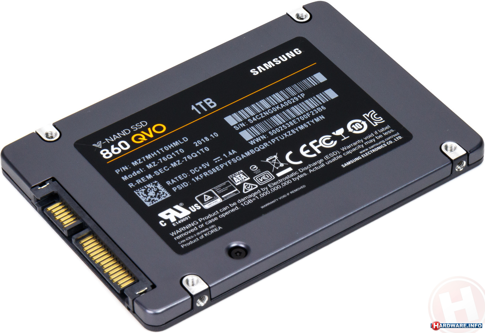 Samsung 860 QVO 1TB ssd - Hardware Info