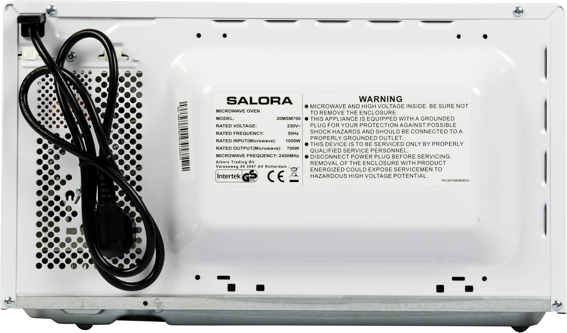 Ga door mixer bezig Salora 20MSM700 magnetron - Hardware Info