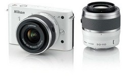 Nikon 1 J1 10-30 + 30-110 kit White