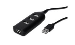 Digitus 4-port USB 2.0 Black
