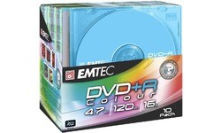 Emtec DVD+R 16x 10pk Slim Case