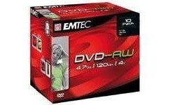 Emtec DVD-RW 4x 10pk Jewel Case