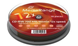 MediaRange CD-RW 700MB 12x 10pk Spindle