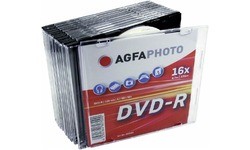 AgfaPhoto DVD-R 16x 10pk Slim Jewel Case