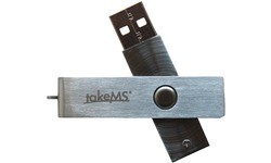 takeMS Sonderposten 32GB Mini Metal Silver