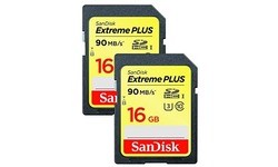 Sandisk Extreme Plus SDHC UHS-I U3 16GB 2-pack