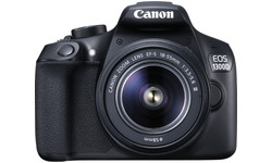 Canon Eos 1300D 18-55 + 75-300 kit Black