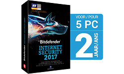 Bitdefender Internet Security 2017 Base 5-users 1-year (NL)