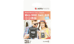 AgfaPhoto Mobile High Speed 8GB MicroSDHC Class 10 8GB + Adapter