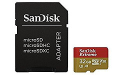 Sandisk Extreme MicroSDHC UHS-I U3 V30 A1 32GB + Adapter