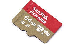 Sandisk Extreme MicroSDXC UHS-I U3 V30 A1 64GB + Adapter
