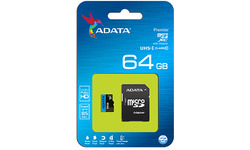 Adata Premier MicroSDXC UHS-I 64GB Black/Blue + Adapter