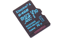 Kingston Canvas Go MicroSDXC UHS-I U3 64GB + Adapter