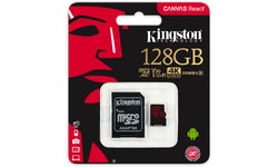 Kingston Canvas React MicroSDXC UHS-I U3 128GB + Adapter