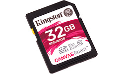Kingston Canvas React SDHC UHS-I U3 32GB