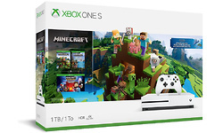 Microsoft XBox One S 1TB White + Minecraft Summer Edition