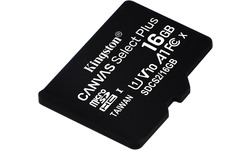 Kingston Canvas Select Plus MicroSDHC UHS-I 16GB + Adapter 2-pack