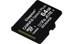 Kingston Canvas Select Plus MicroSDXC UHS-I 64GB + Adapter 3-pack